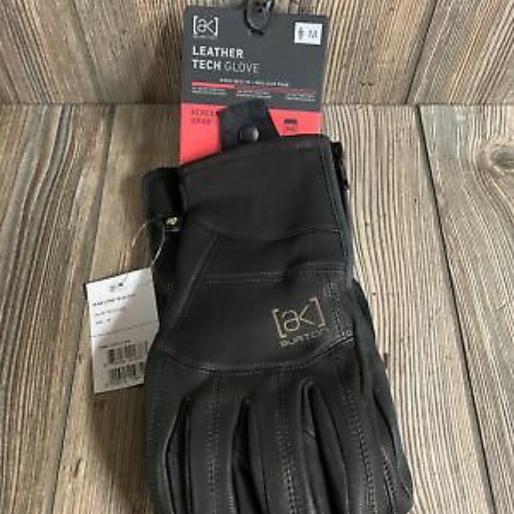 AK BURTON LEATHER TECH GLOVES M black